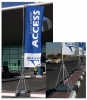 dubai sign display stand crowed control Q stands  Barrier and Queue Up Control System. Queue Up Stand - Crowd control barriers aka Q Stand are sold as portable folding free standing raffle box suggection box feedbak box acrylic products